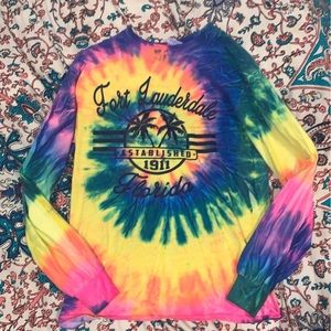 Fort Lauderdale Florida Tye Dye Long Sleeve